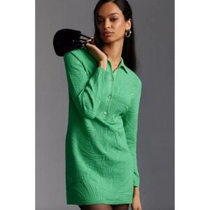 Anthropologie | Dresses | Anthropologie Green Striped Dress | Poshmark